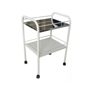 MESA AUXILIAR BANDEJA ACERO BRILLANTE